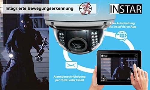 Instar steuerbare HD WLAN IP Kamera für den Außenbereich IN-7011HD (WDR Bildsensor, 1 Megapixel, 22 Nachtsicht IR-LED, 8 Watt) beige - 5