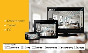 Instar steuerbare HD WLAN IP Kamera für den Außenbereich IN-7011HD (WDR Bildsensor, 1 Megapixel, 22 Nachtsicht IR-LED, 8 Watt) schwarz - 4