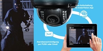 Instar steuerbare HD WLAN IP Kamera für den Außenbereich IN-7011HD (WDR Bildsensor, 1 Megapixel, 22 Nachtsicht IR-LED, 8 Watt) schwarz - 5