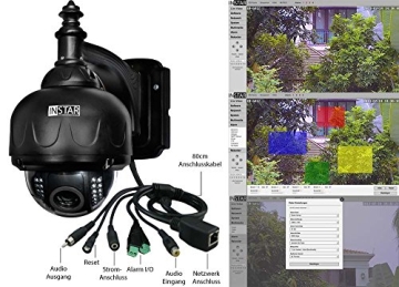 Instar steuerbare HD WLAN IP Kamera für den Außenbereich IN-7011HD (WDR Bildsensor, 1 Megapixel, 22 Nachtsicht IR-LED, 8 Watt) schwarz - 6